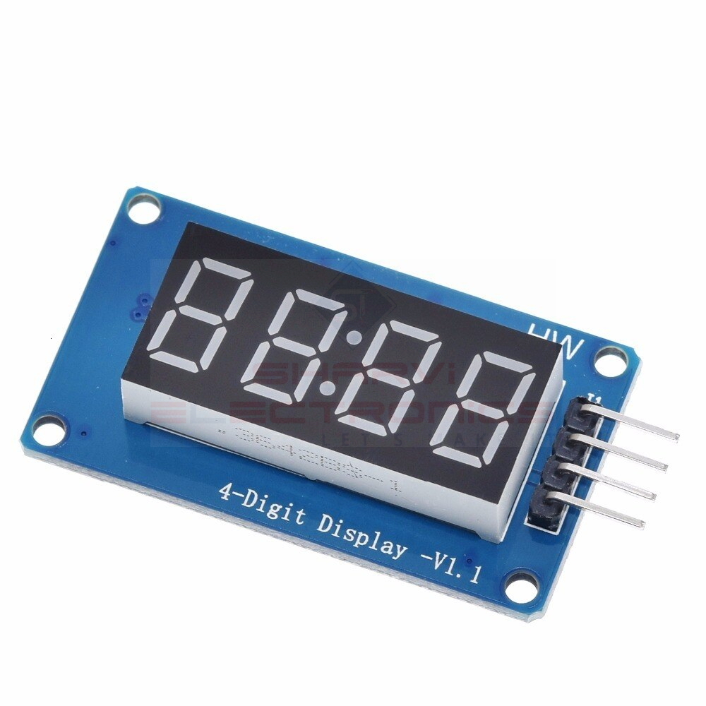 4 Bits Digital Tube LED Display Module With Clock Display TM1637 for