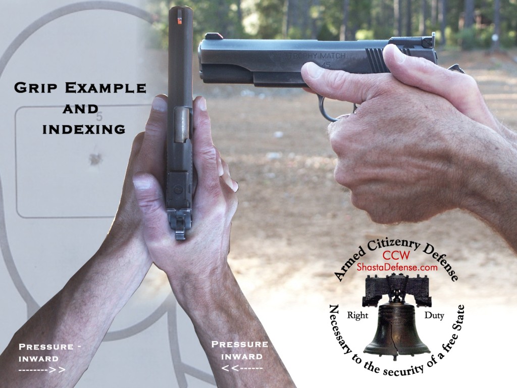 Concealed Weapons Training Shingletown California Grip and Stance