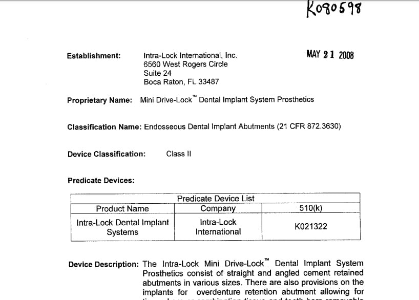 FDA 510K Shatkin F.I.R.S.T.®
