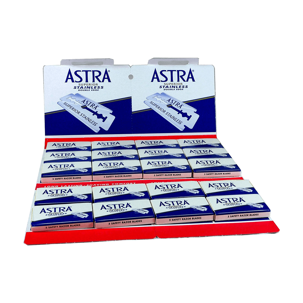 Astra Superior Stainless Double Edge Razor Blades (100 Blades) Free