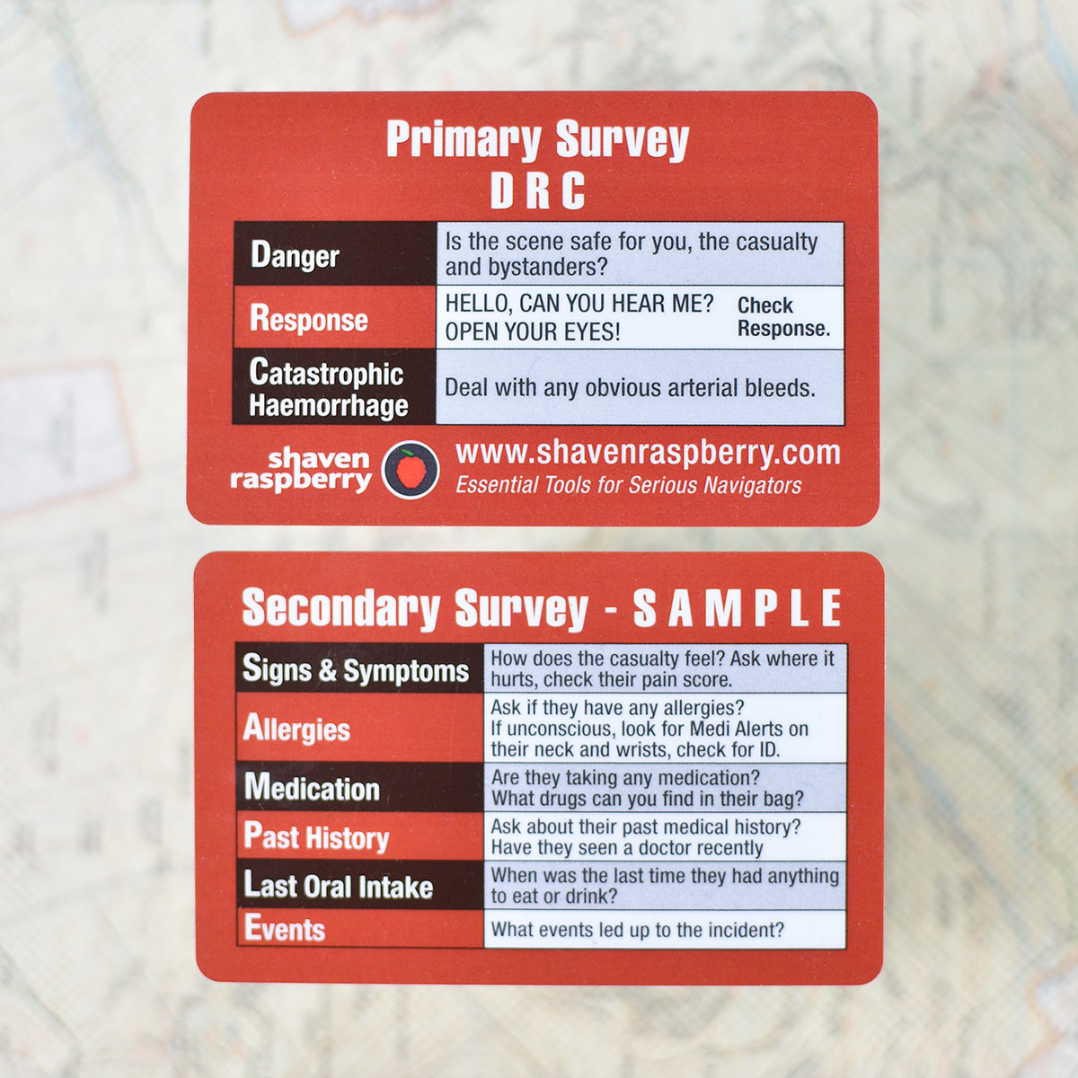 First Aid Card Set Reference Cards ShavenRaspberry