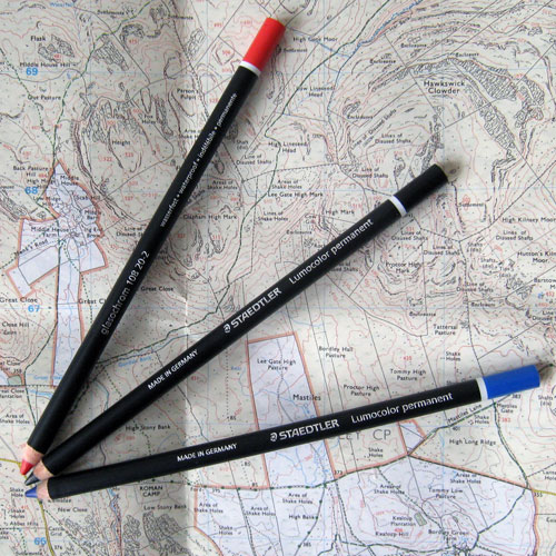 Chinagraph/Grease Pencil Pack Notebook & Pens ShavenRaspberry