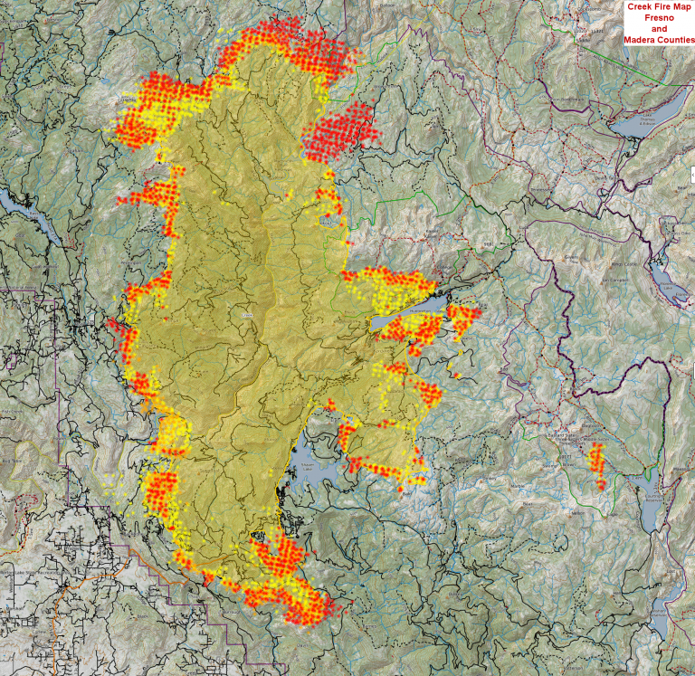 Fire Map The Shaver Lake Times