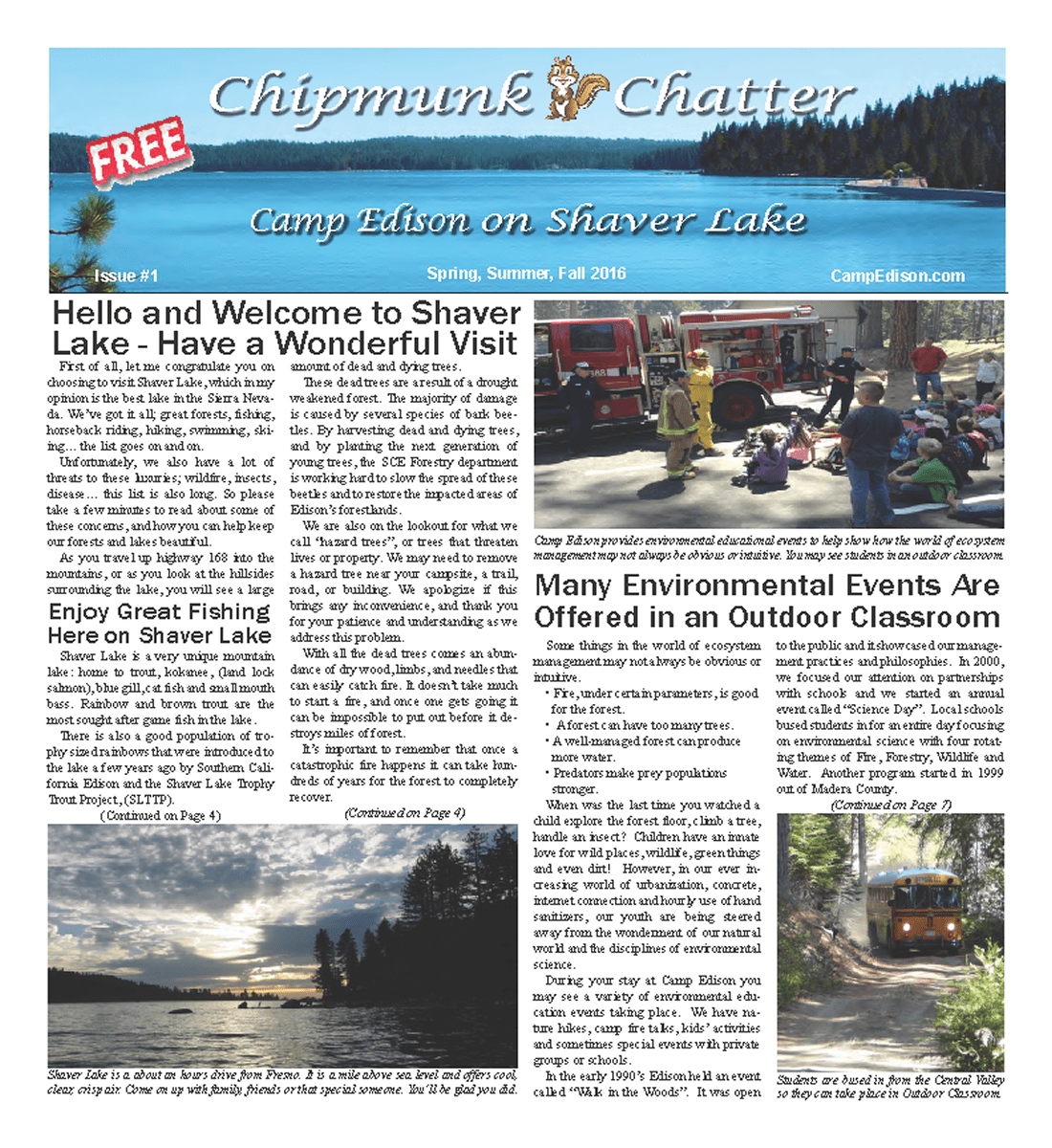 Editions The Shaver Lake Times