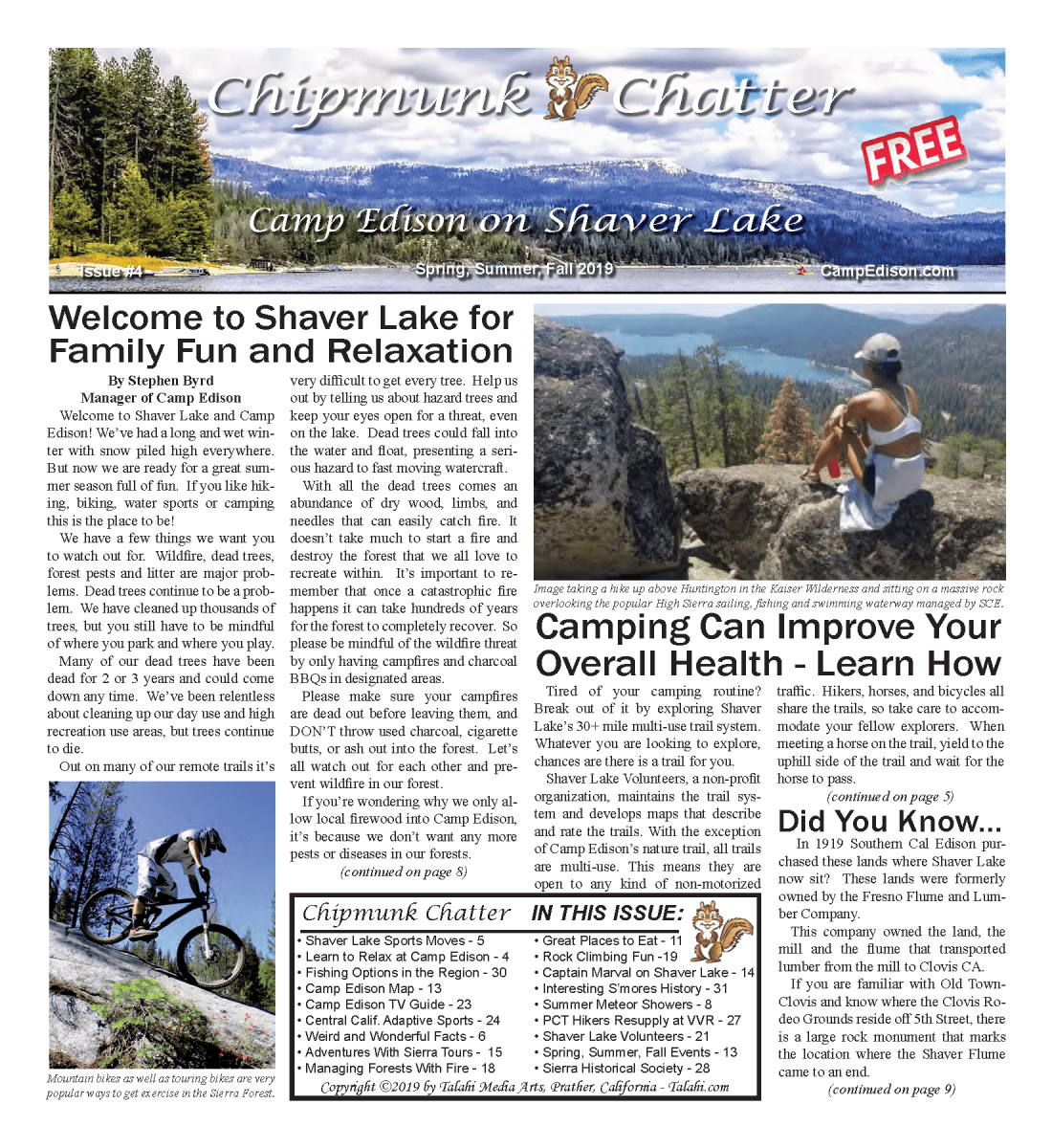 Editions The Shaver Lake Times