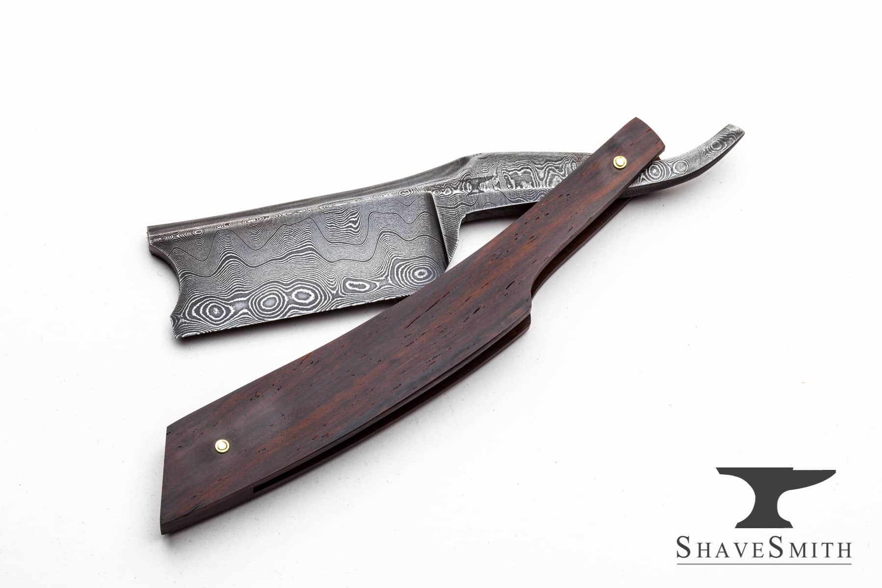 Sherwood’s Best 9/8 Damascus English Inspired Custom Straight Razor