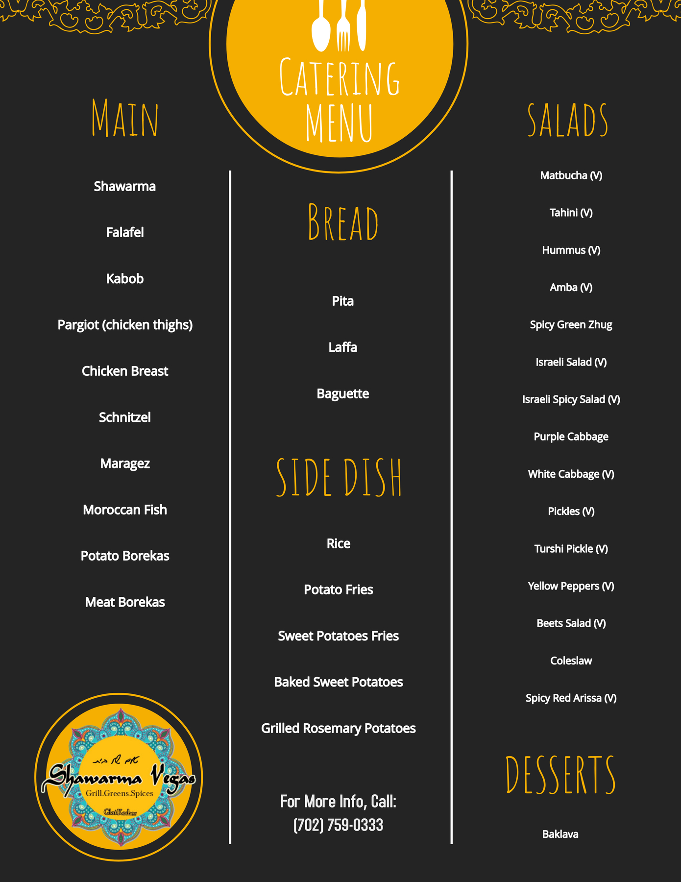 Kosher Catering in Las Vegas ⋆ Shawarma Vegas Near The Strip (702