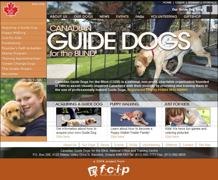 Canadian Guide Dogs Shawn DeWolfe Consulting