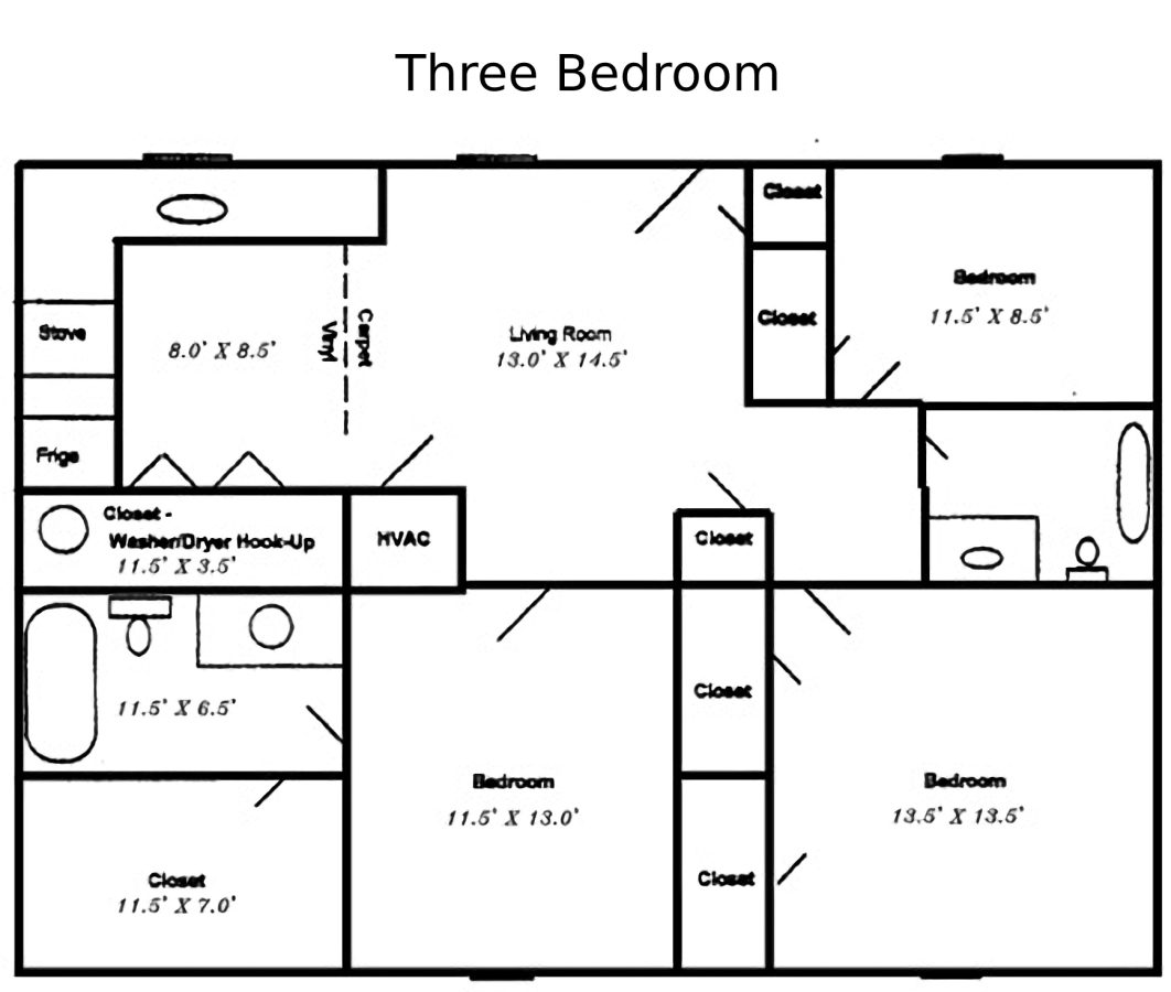 Floor Plans Shawnee Trail Apartments