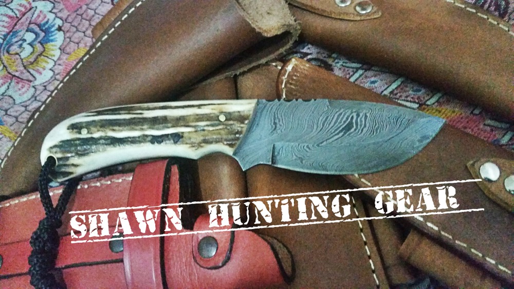 Coyote Appalachian 6 Damascus Steel Skinning Knife Shawn Hunting Gear