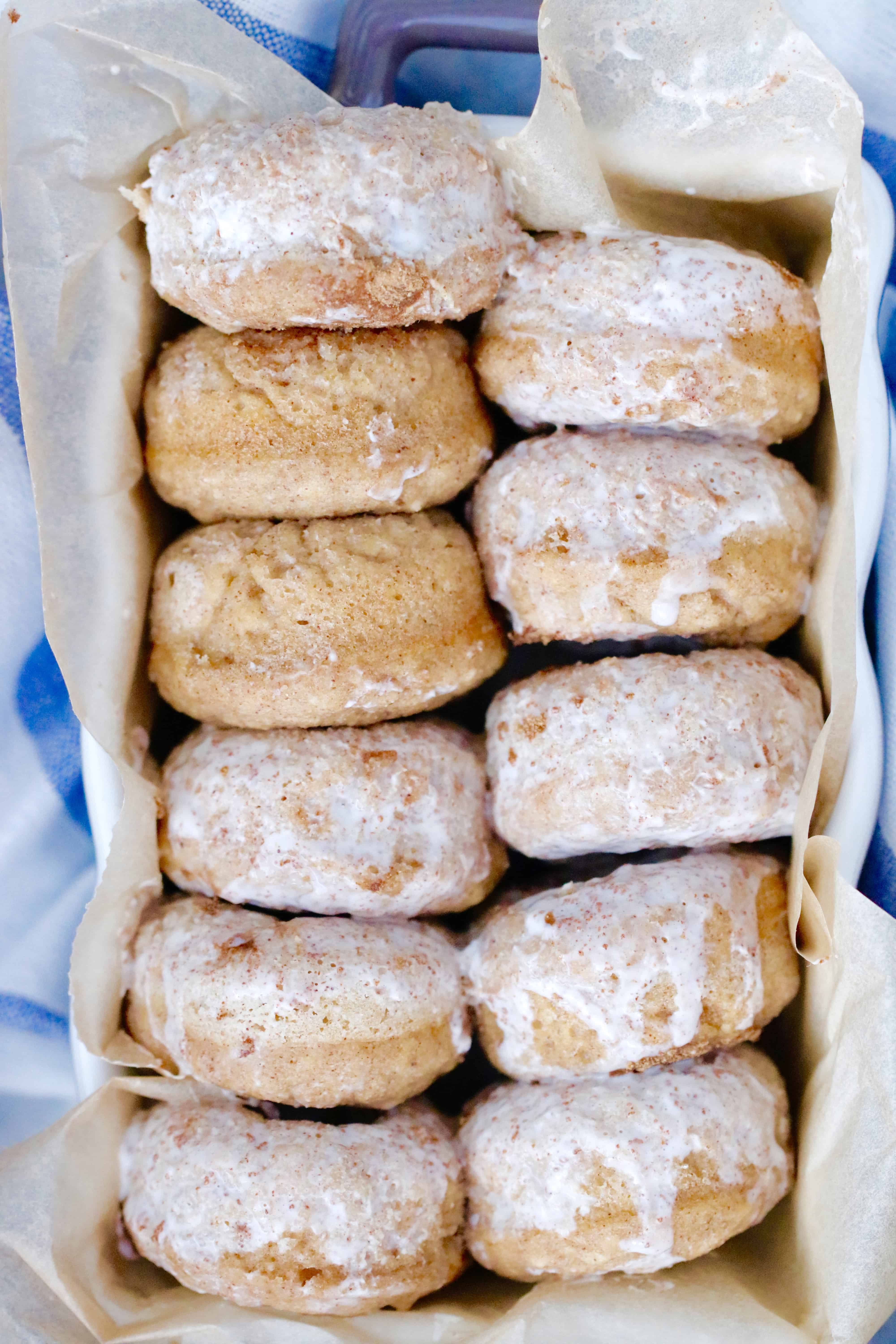 Mini Maple Cinnamon Pancake Donuts shawsimpleswaps