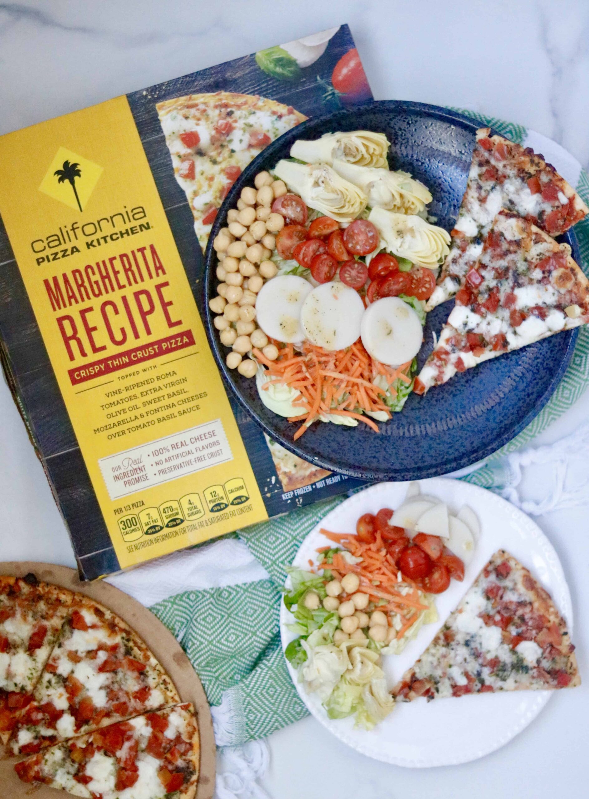 Steakhouse Chopped Salad &amp; CPK Thin Crust Margherita Pizza