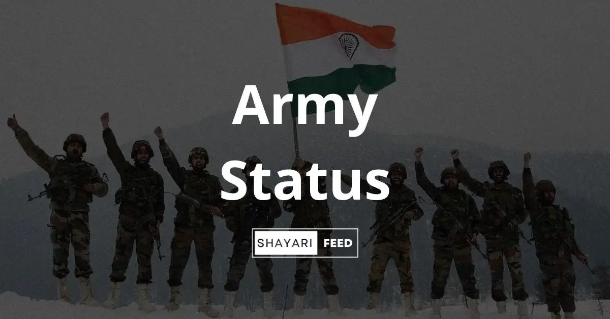 Army Status in Hindi (2023) Indian Army Quotes in Hindi
