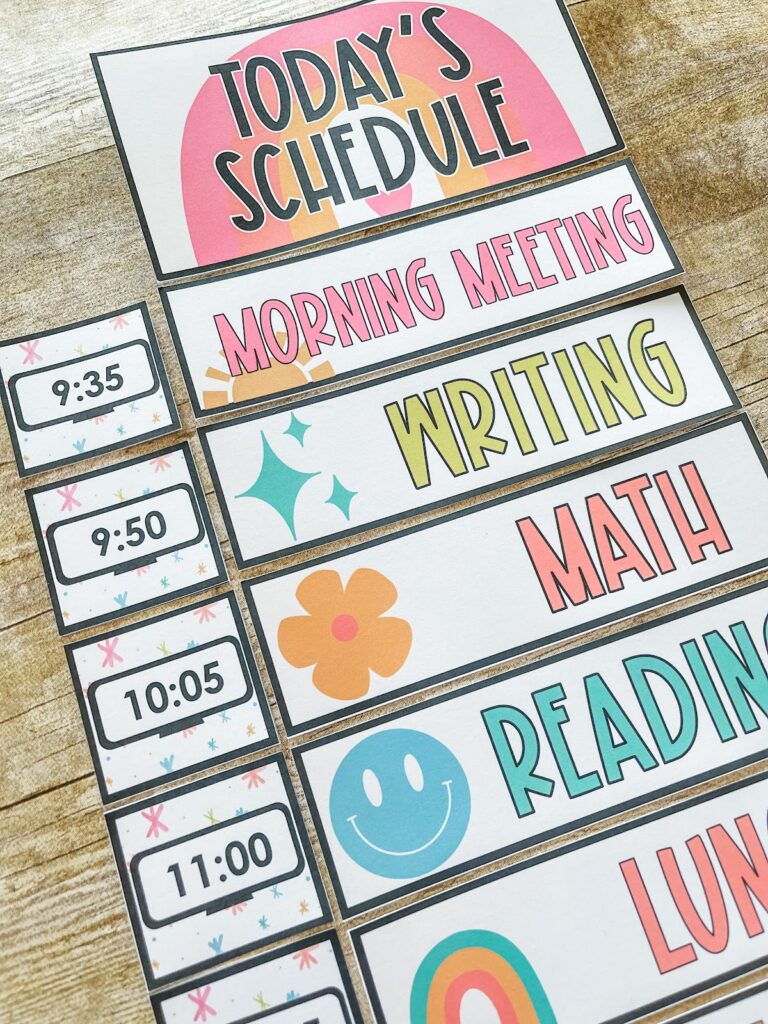 Organize Your Day in Style 5 Fun Classroom Schedule Card Designs Shayna Vohs Organize Your Day in Style 5 Fun Classroom Schedule Card Designs Shayna Vohs