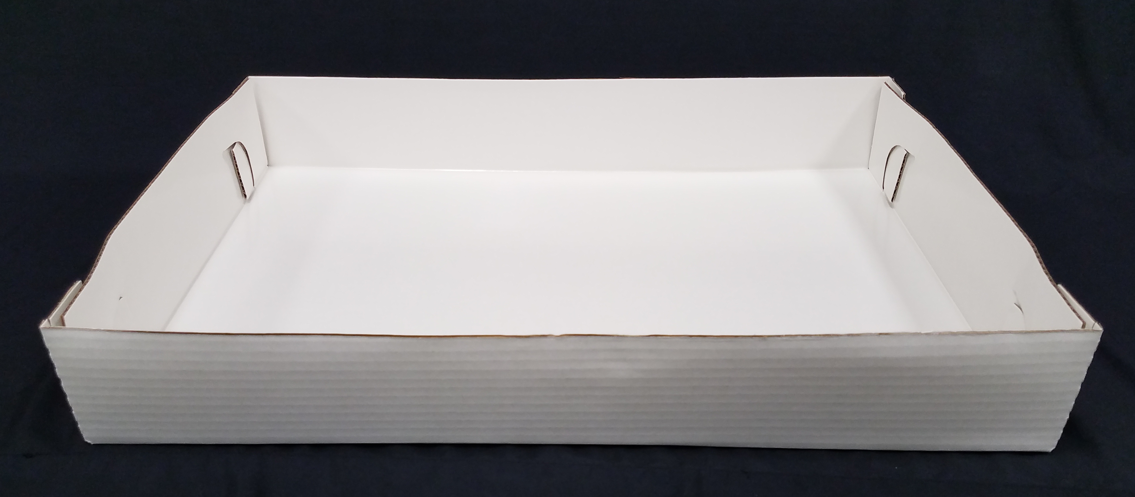 257/8X181/16X4 CORRUGATED TRAY 25CT South Holland Bakery Supply