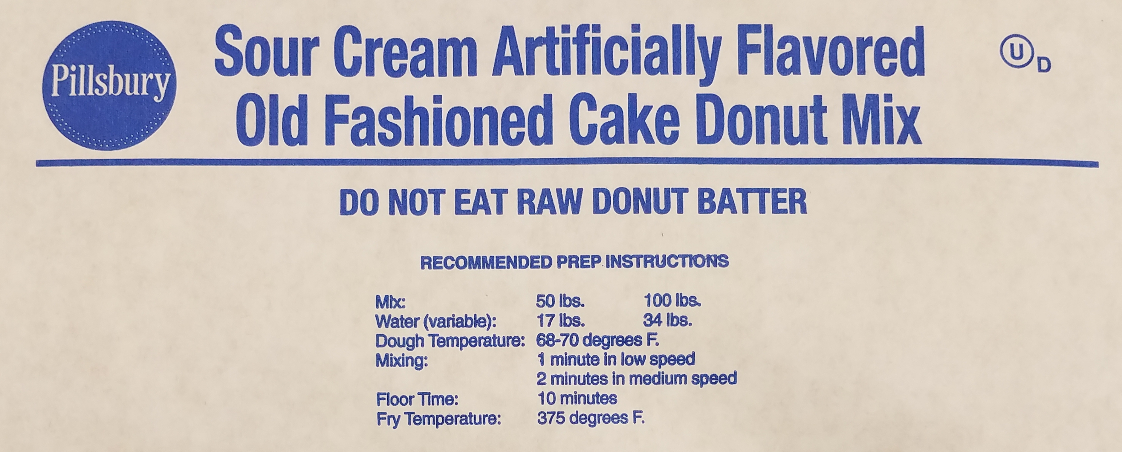 VARIETY CAKE DONUT MIX 50LB South Holland Bakery Supply