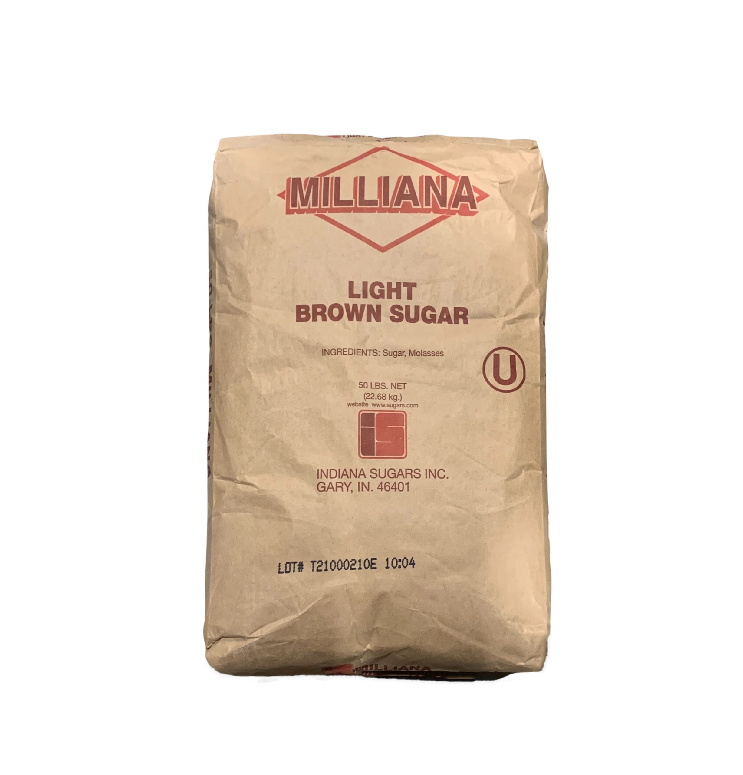 LIGHT BROWN CANE SUGAR 50LB South Holland Bakery Supply