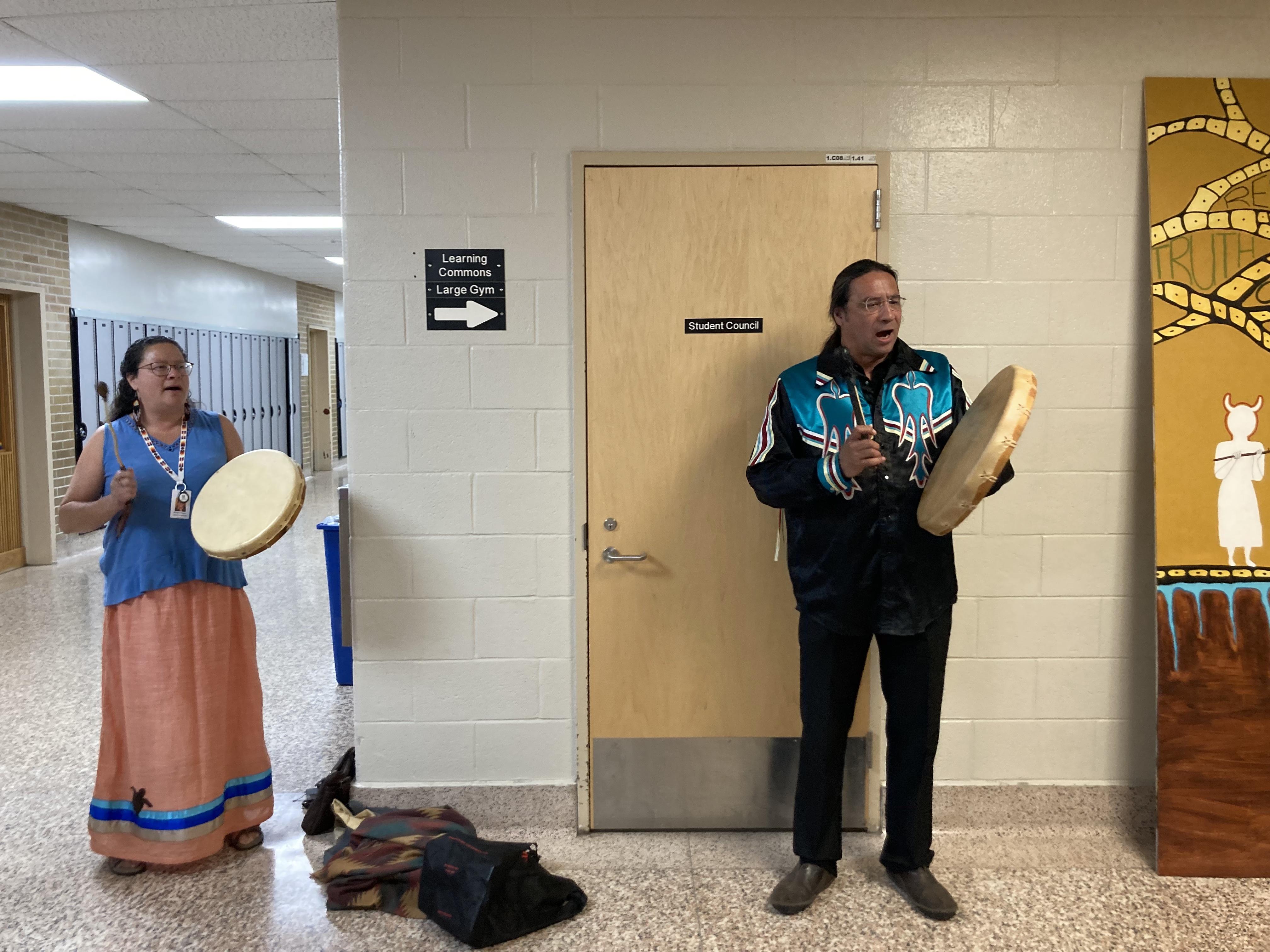 Indigenousinspired art piece installed at South Huron DHS South