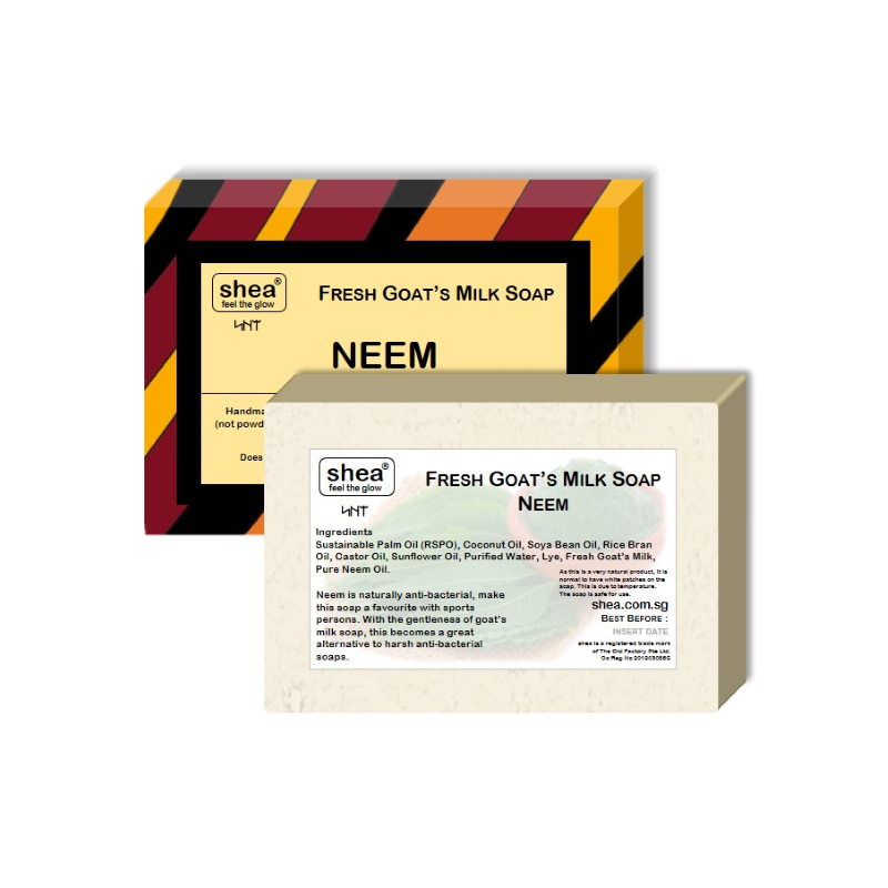 Goat’s Milk & Neem Soap 100g (SSS) Shea Singapore