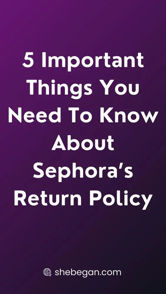 Can You Return Used Makeup To Sephora?