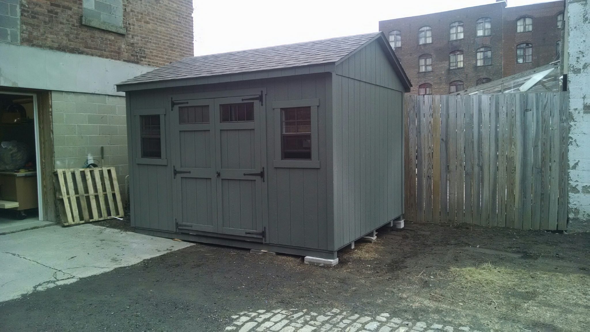 10'x12' AFrame Delivered to Troy, NY Shed Man, Inc.