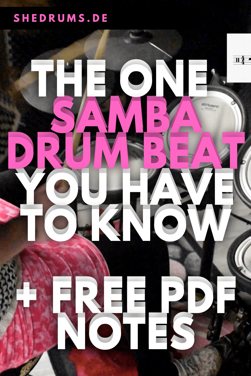 The ONE Samba Drum Beat You Have To Know sHe druMs Rock The Kit!