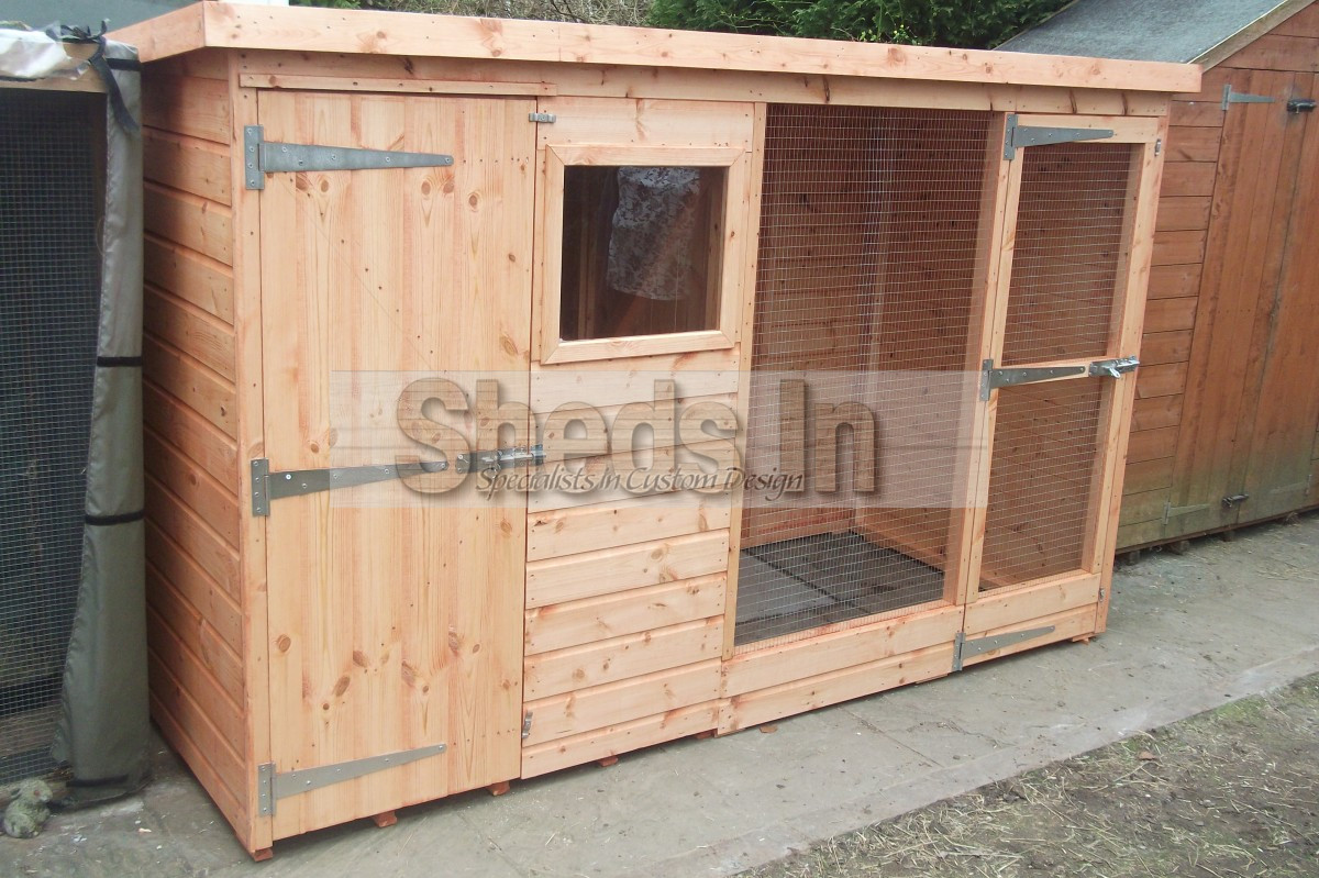 Rabbit Hutches & Runs Sheds In
