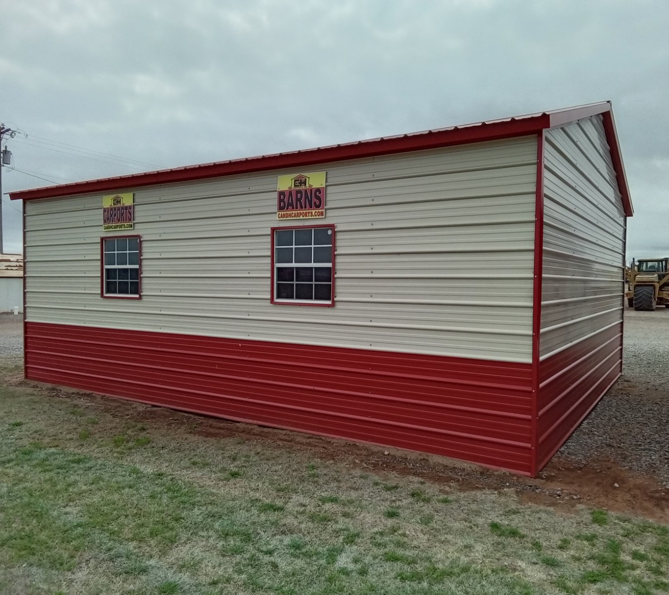 20x25x9 Metal Garage Sheds and Trailers of Chickasha