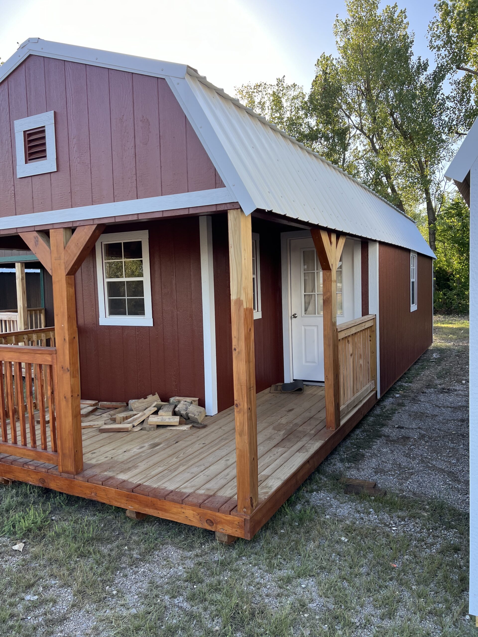 12×32 premier lofted cabin REPO | BKB Portable Buildings