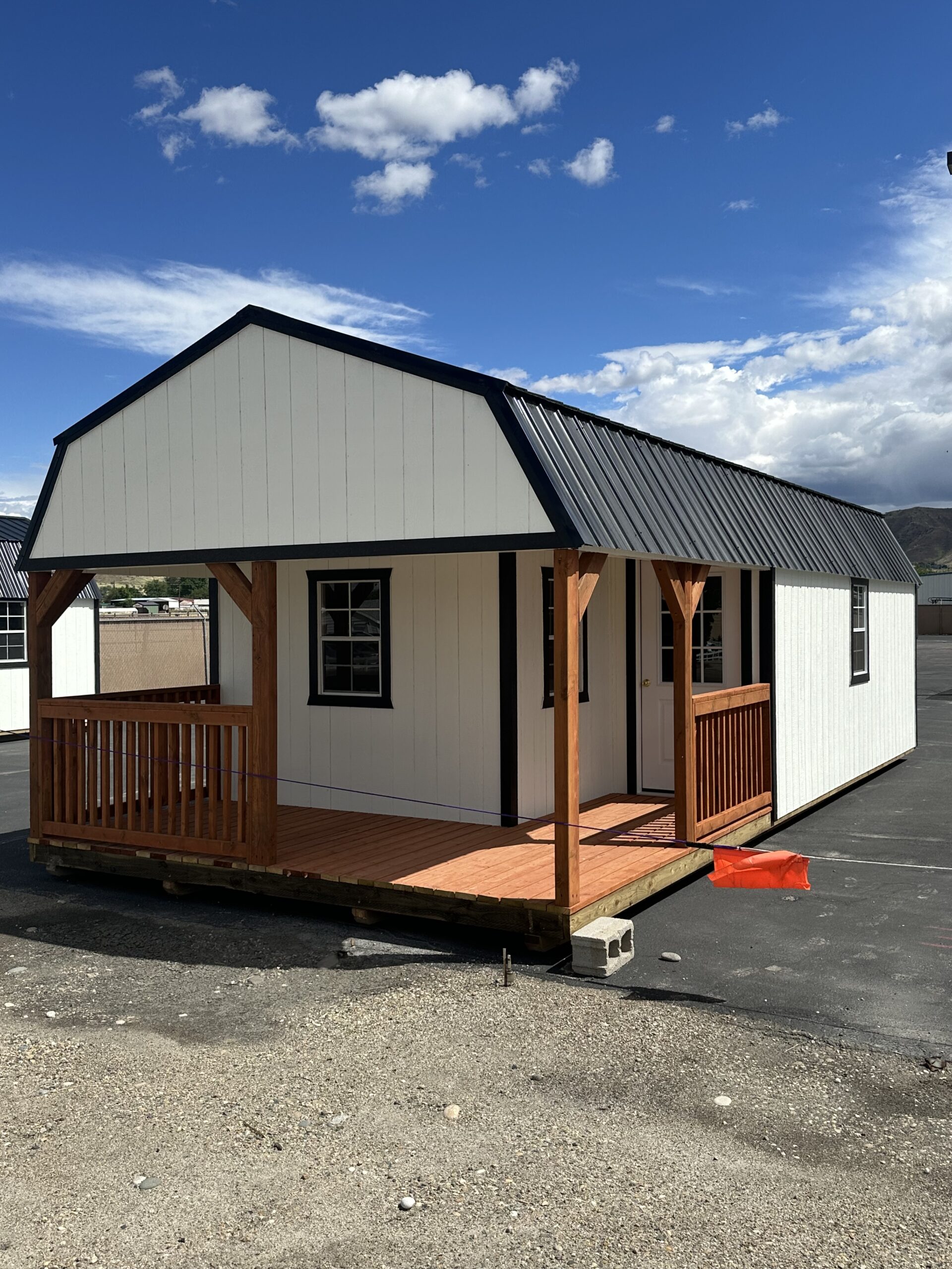 New arrival!! 14×32 Premier Lofted Cabin Gem State Sheds Emmett