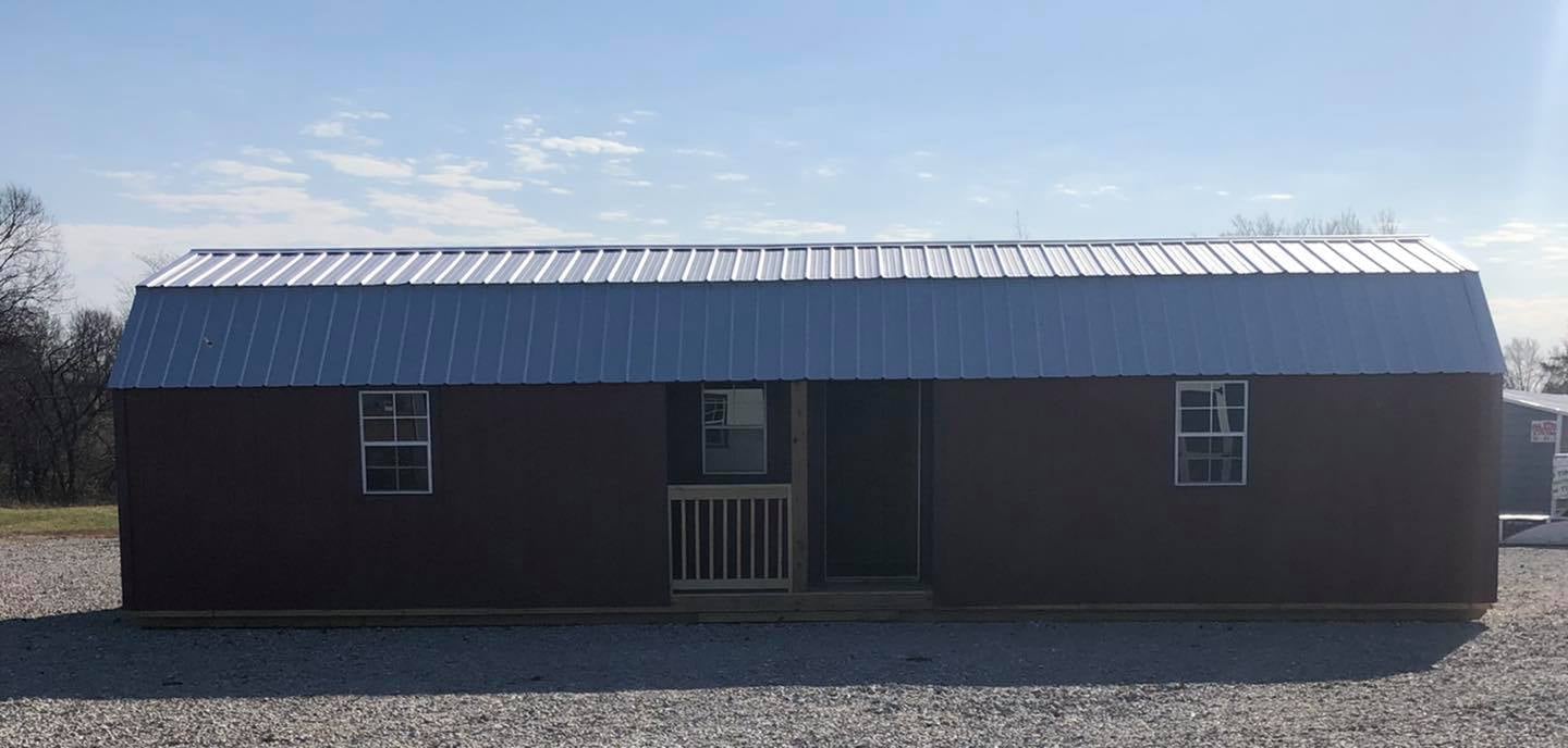 14×36 Lofted Center Cabin Premier Portable Buildings of Quincy