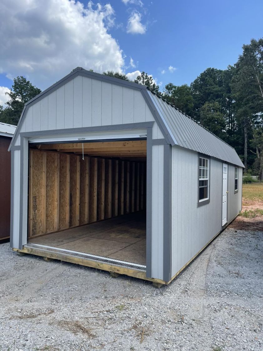 12×32 Lofted Garage Premier Portable Buildings of Quincy