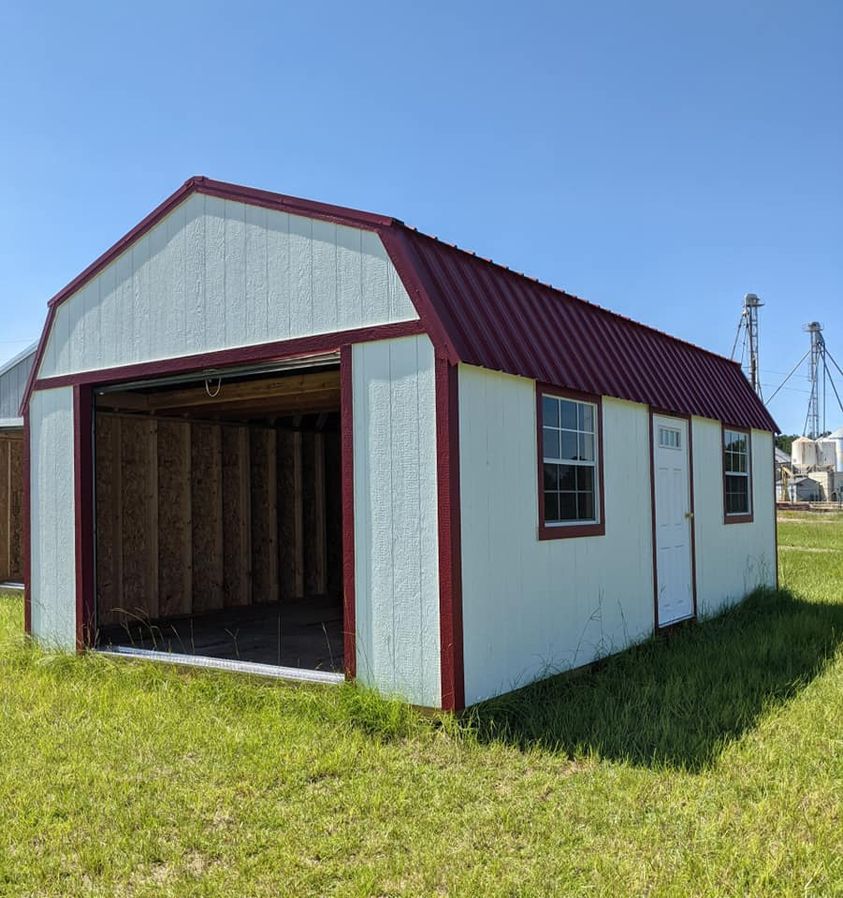 14×24 Lofted Garage Premier Portable Buildings of Quincy
