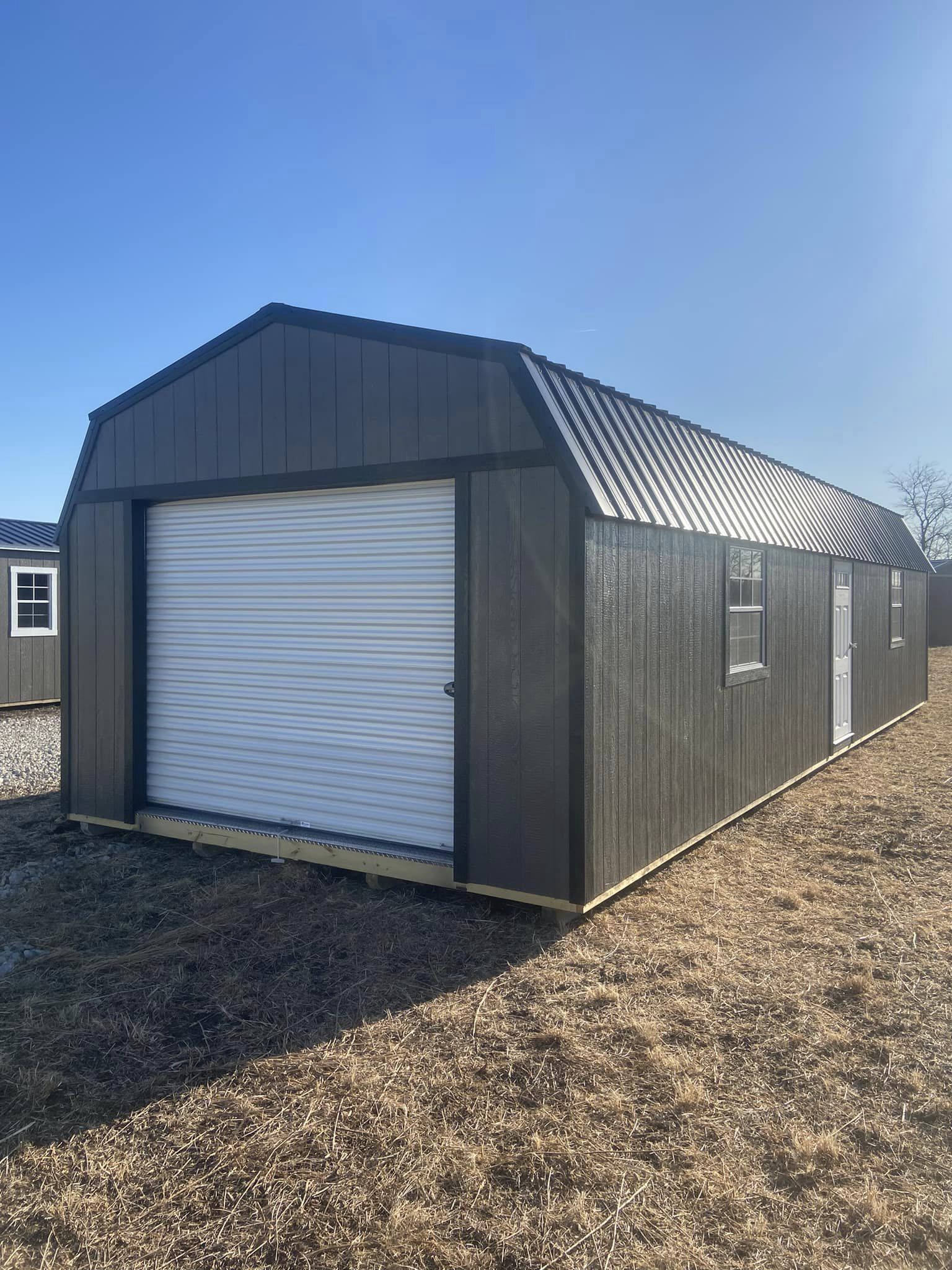 14×40 Lofted Garage Premier Portable Buildings of Quincy
