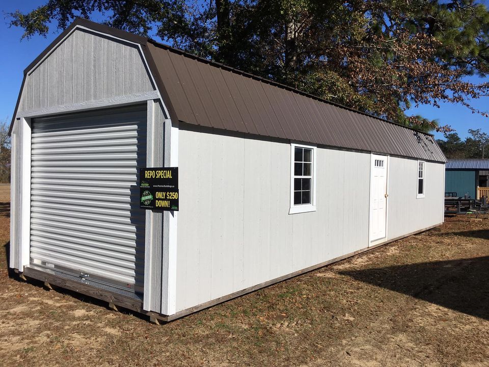 12×40 Lofted Garage Premier Portable Buildings of Quincy