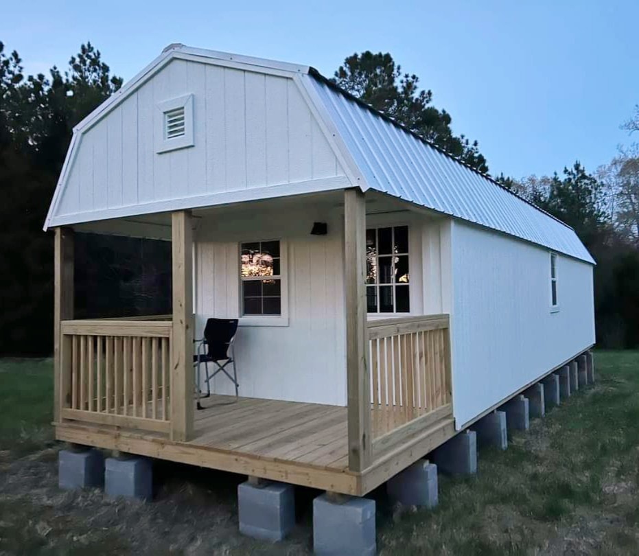 12×40 Lofted Cabin Premier Portable Buildings of Quincy
