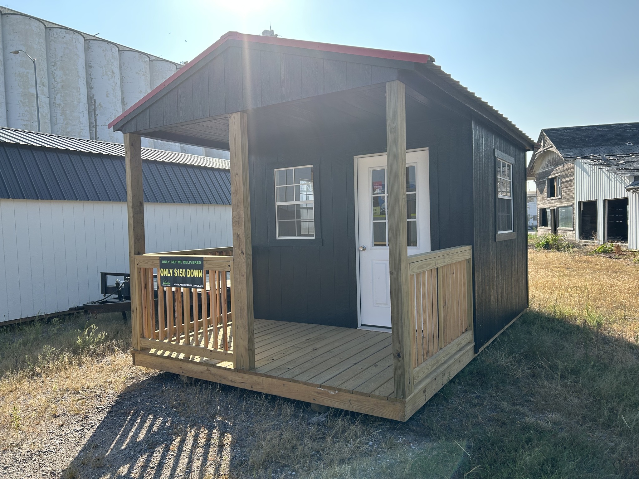 10×16 Cabin Premier Portable Buildings of Quincy