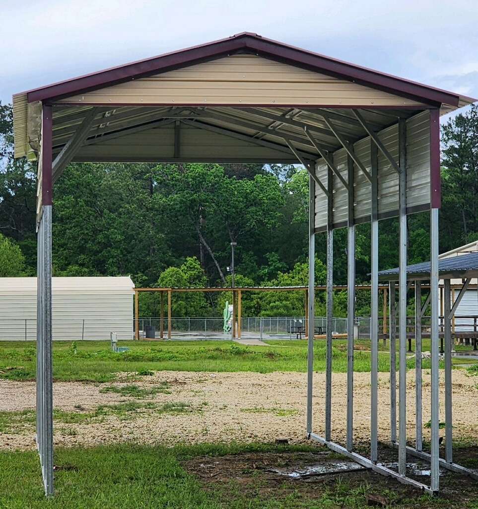 12x25x12 RV Cover R & E Portable Buildings Of Splendora