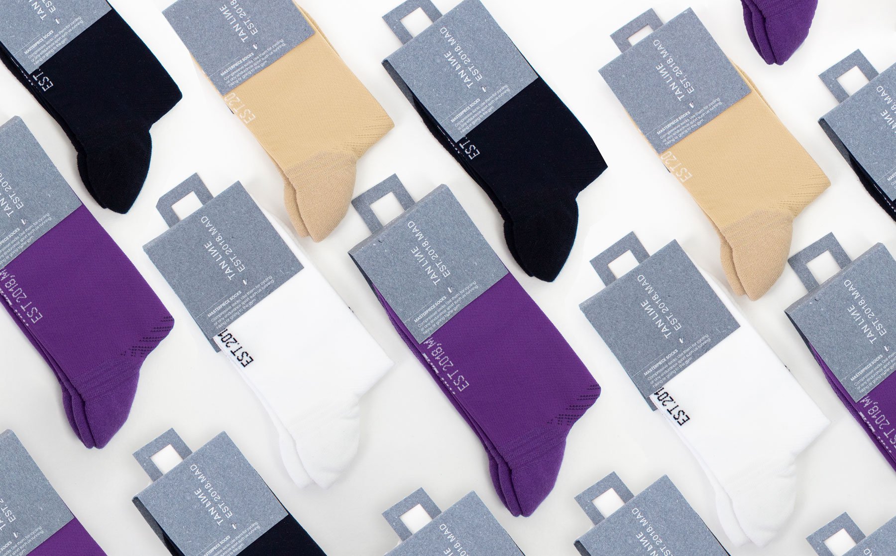 Ecofriendly packaging for sustainable socks Sheedo Studio
