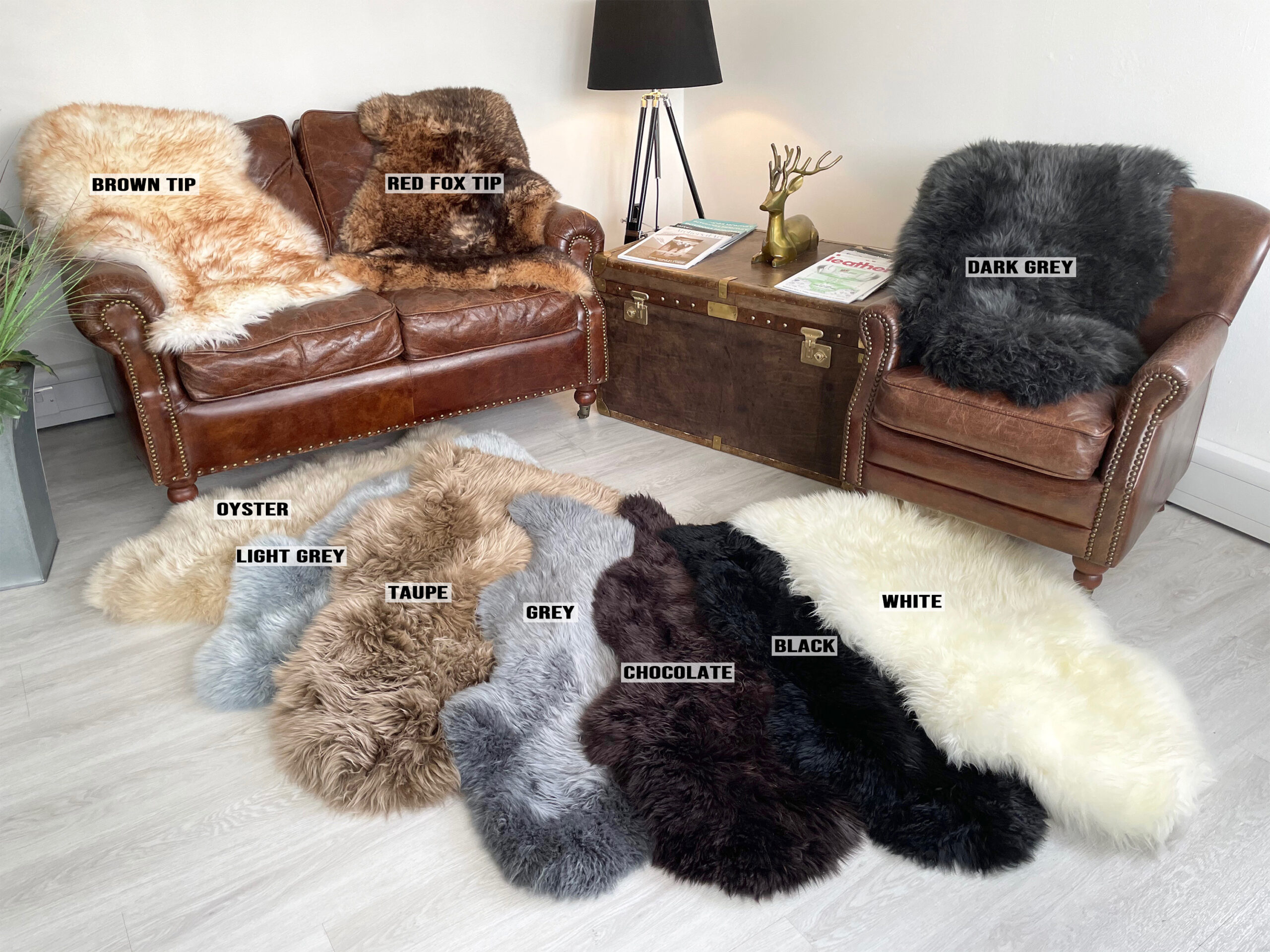 Yellow Sheepskin Rug 100 Natural Wool Made of English Sheep Sheeprug