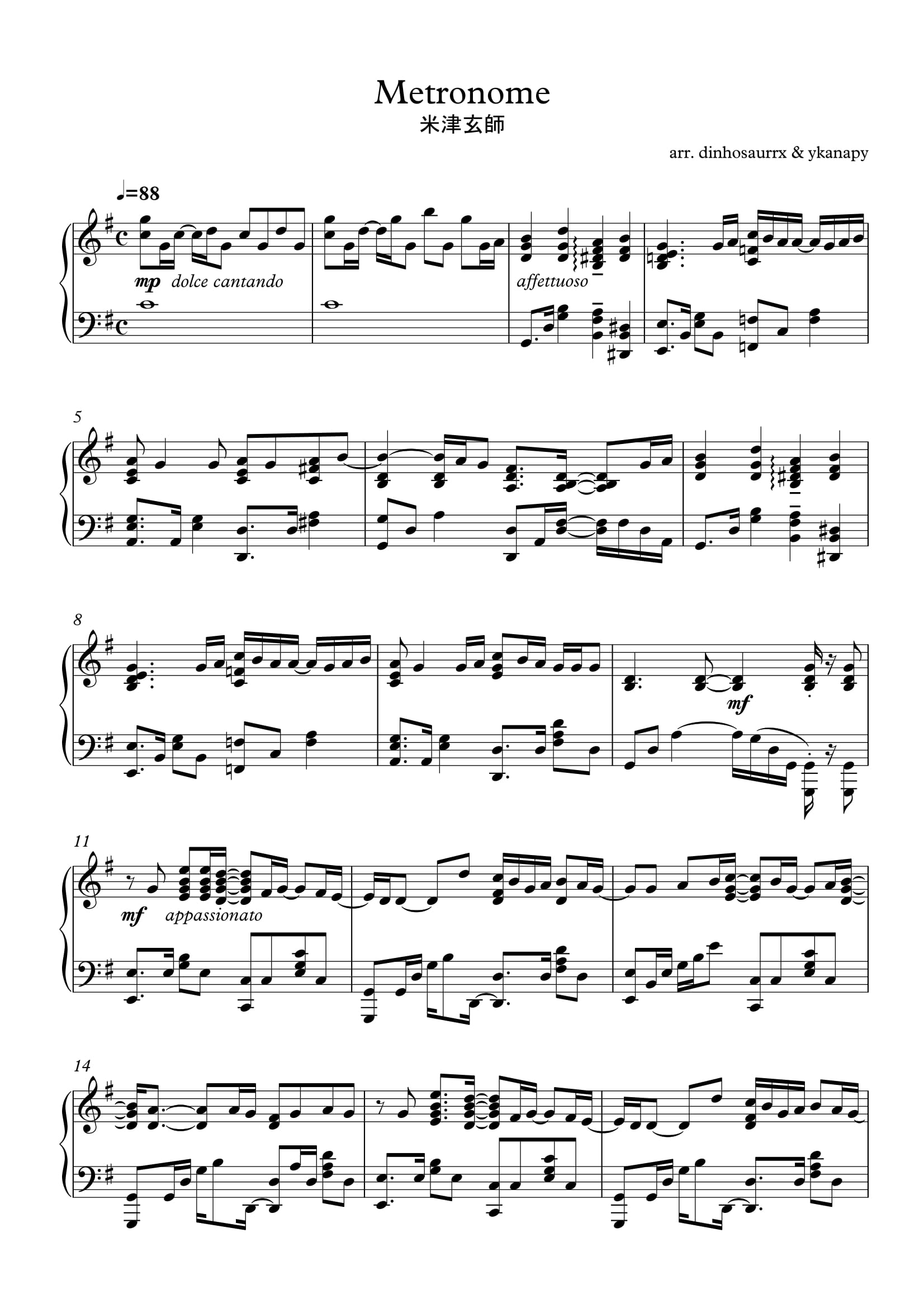 Metronome sheet music Sheethost