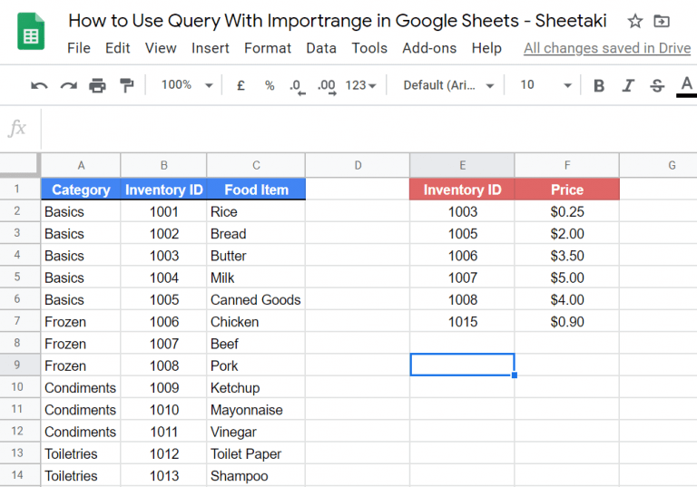 How to Use Query and Importrange Function in Google Sheets