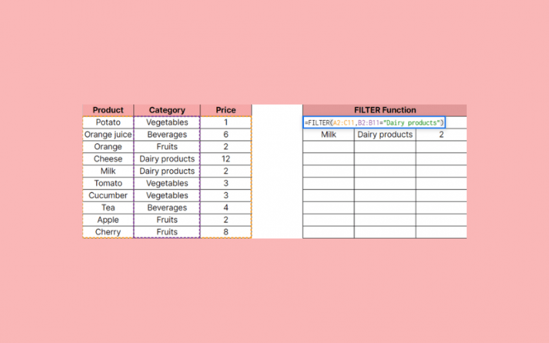 How to Use FILTER Function in Google Sheets [StepByStep]