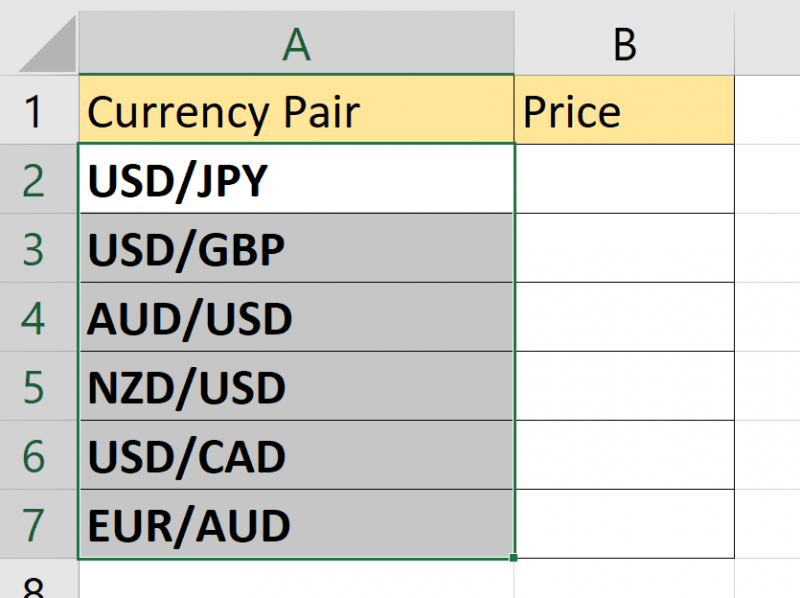 How to Insert Live Exchange Rate in Excel Sheetaki