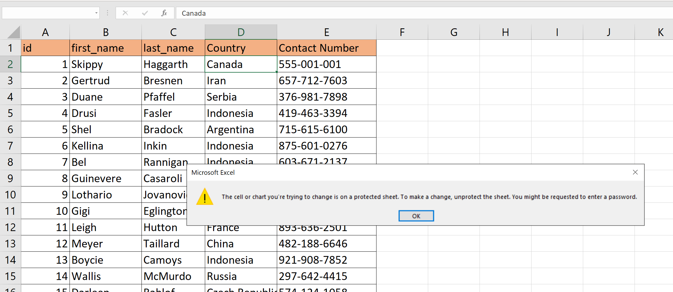 How to Protect Sheet but Allow Data Entry in Excel Sheetaki