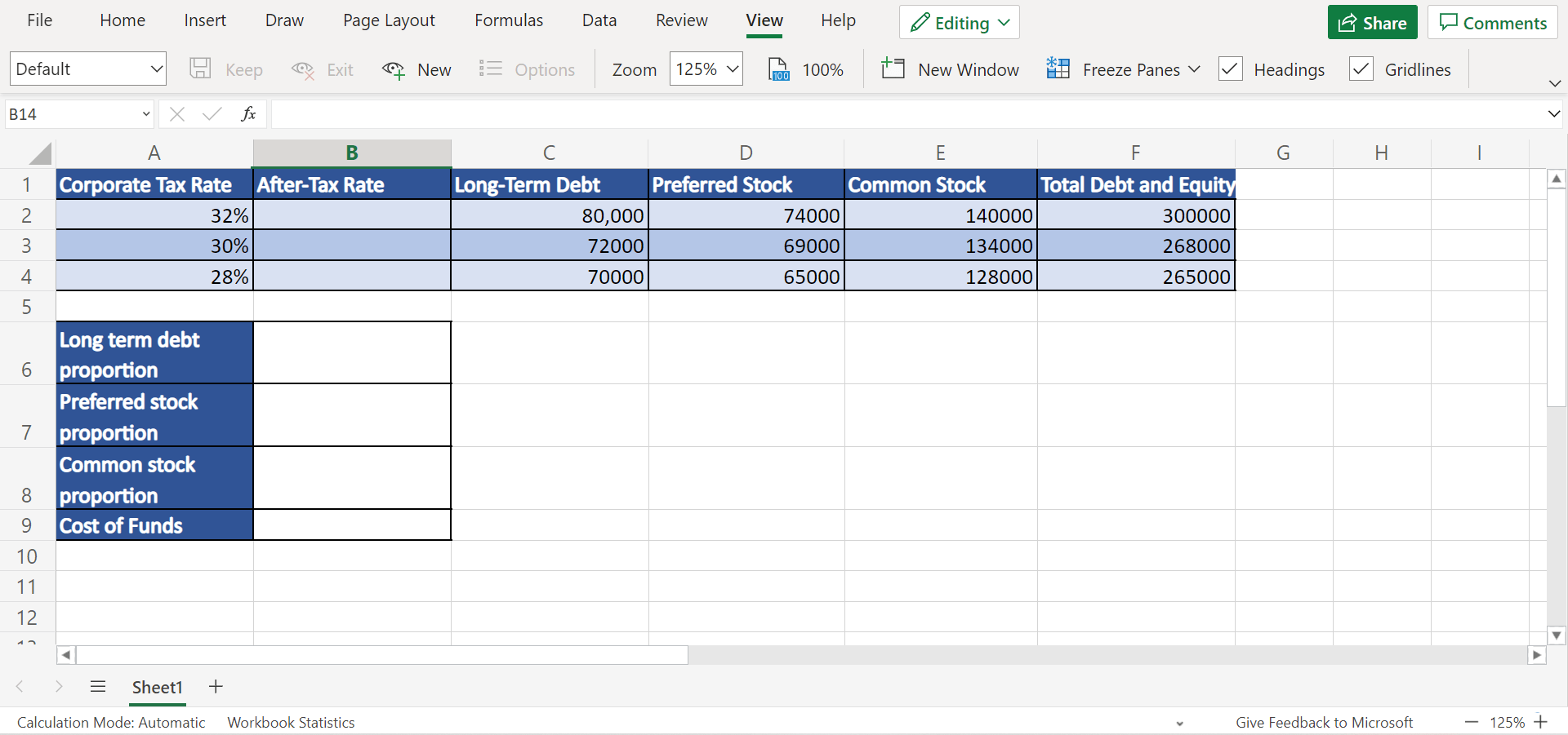 How to Calculate Cost of Funds in Excel Sheetaki