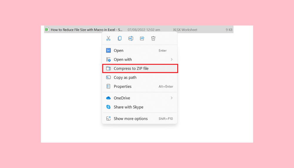 How to Reduce File Size with Macro in Excel Sheetaki