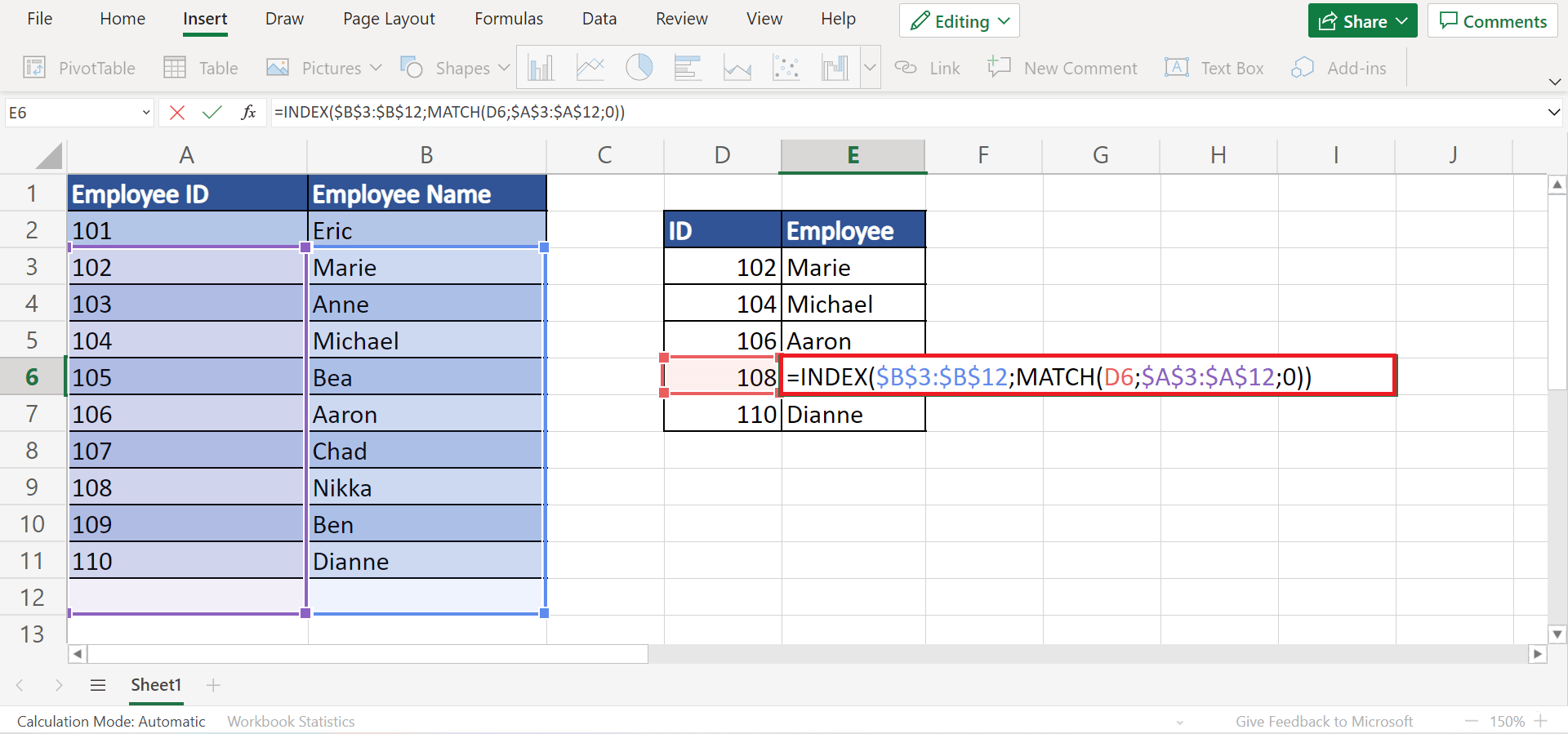 How to Fix INDEX MATCH Not Returning Correct Value in Excel