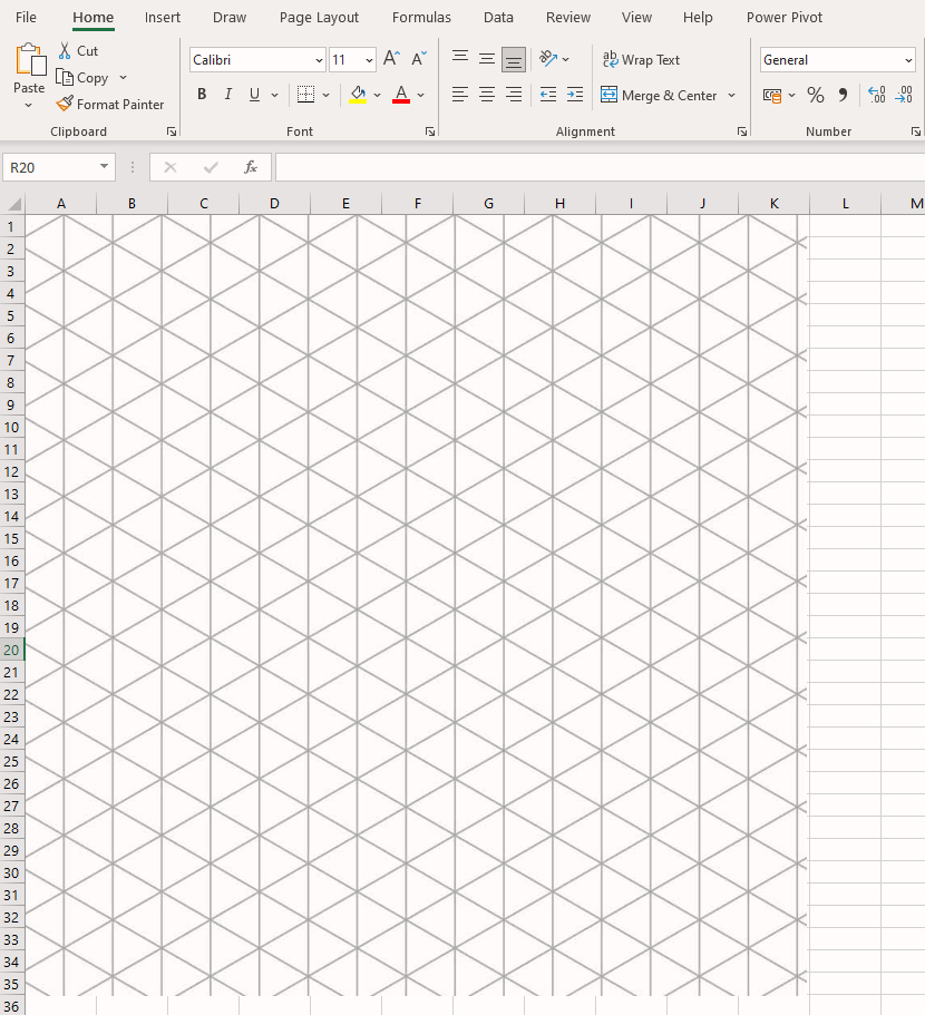 How to Make an Isometric Drawing in Excel Sheetaki