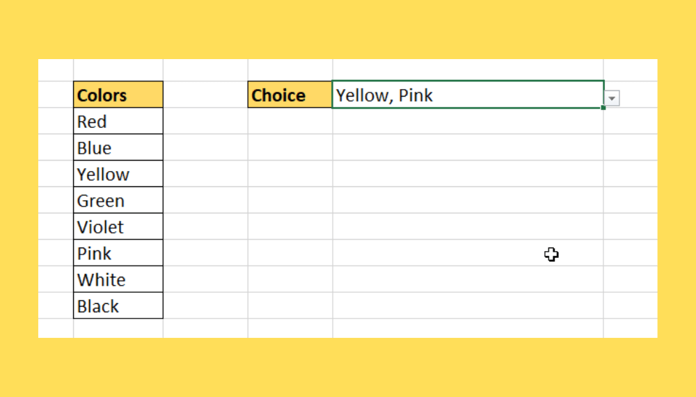 Make Multiple Selections from Drop